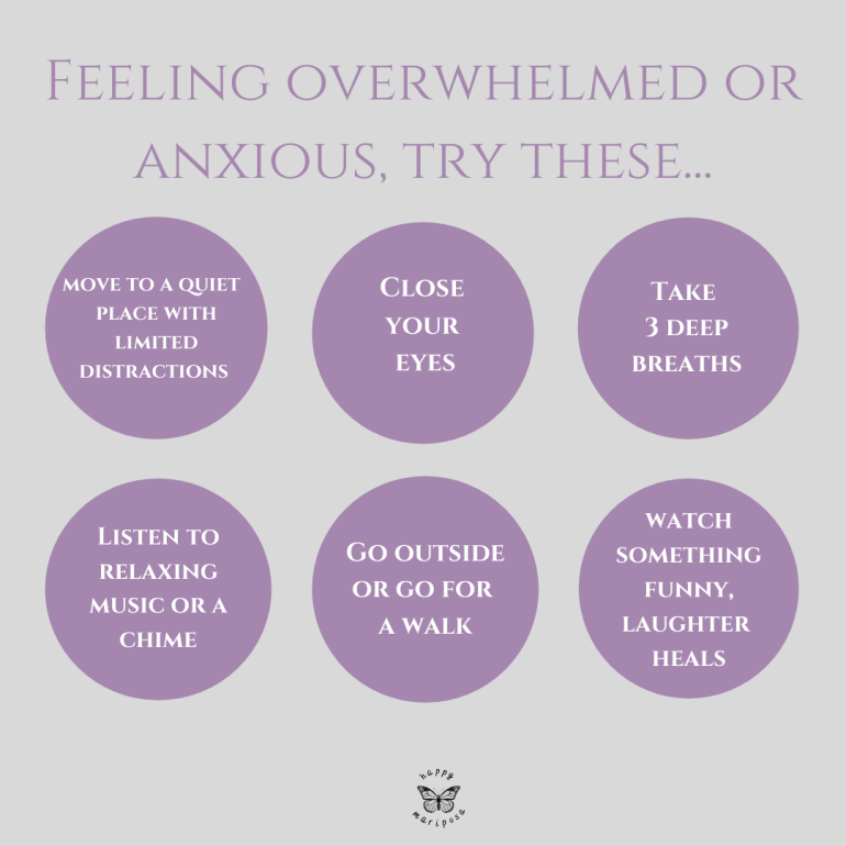 Feeling overwhelmed or anxious, try these...